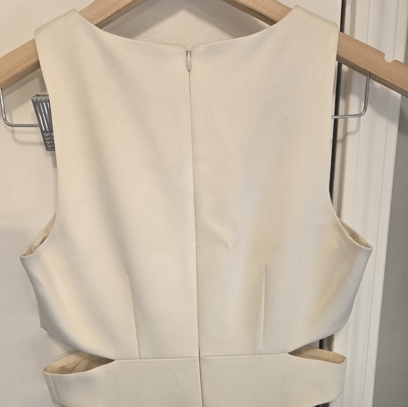 Cynthia Rowley Juxtaposed Satin Dress Size 0 Black & White - Picture 9 of 11